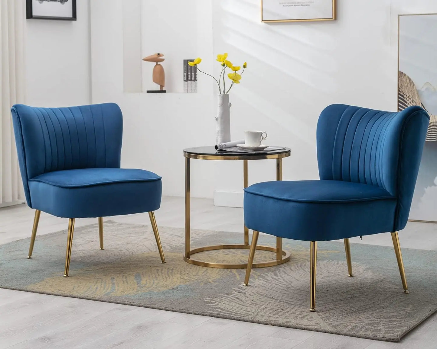 Upholstered Accent Chair Set
