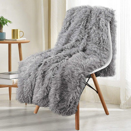 Thickened Fluffy Blanket Warm - neighborhoodonlinemall